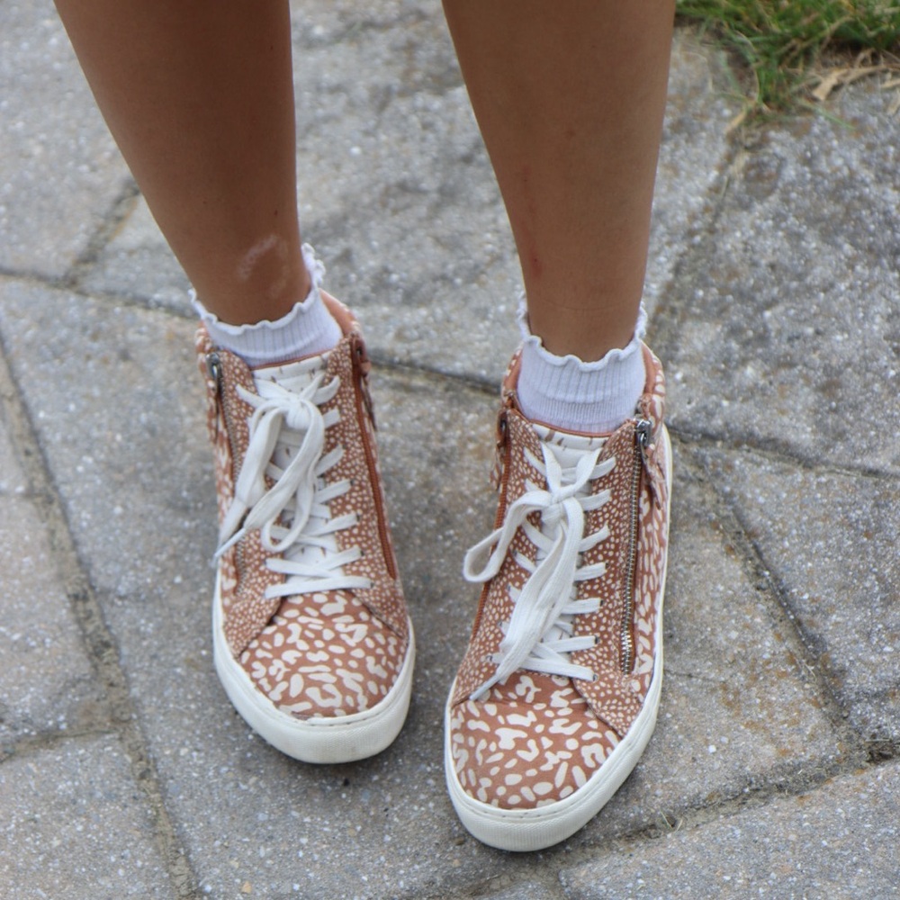 Target Tan and White Casual Sneakers
